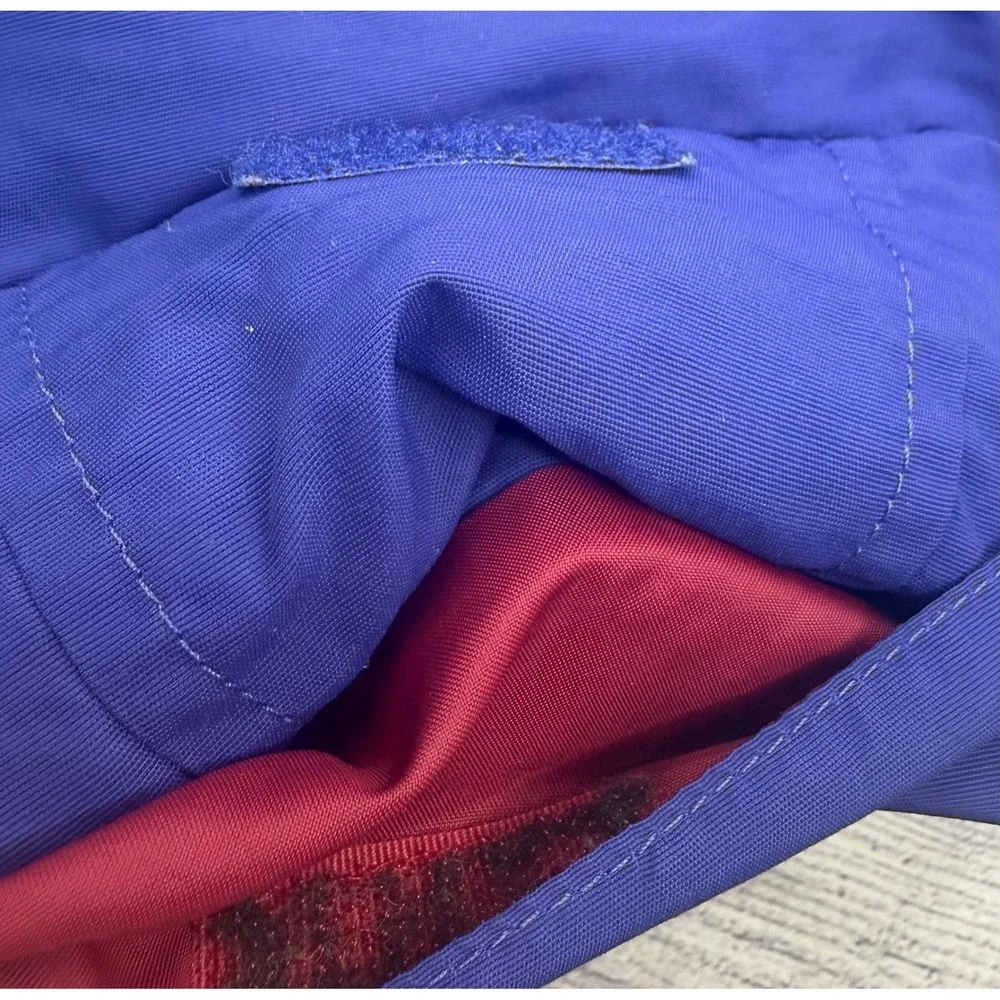 LL Bean Kids XL‎ 18 Colorblock Fleece Lined Jacket Red White Blue 0WX03